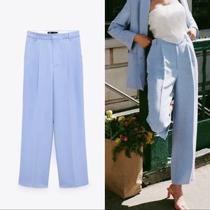 BABY BLUE TROUSERS Full-length menswear st…
